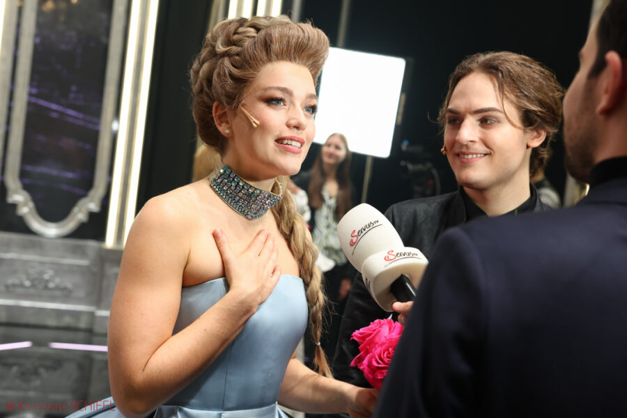 im Interview nach der Maria Theresia - Das Musical - Premiere